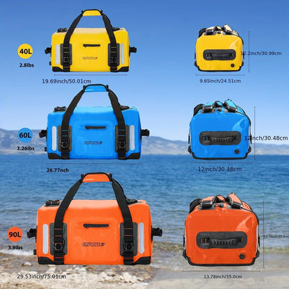 Waterproof Dry Bag Backpack – 40L / 60L Duffel for Kayaking, Camping, Paddle Board & Surfing | Men & Women