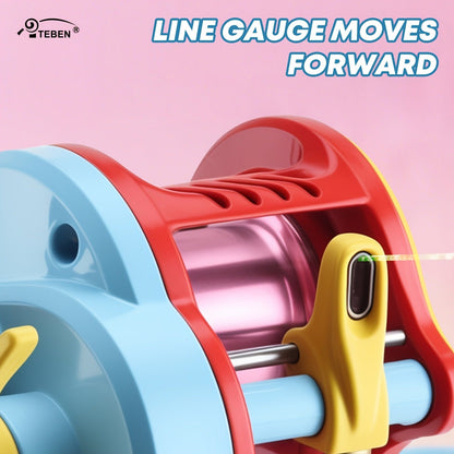 Baitcasting Reel with DC & Magnetic Brake System – 7.2:1 Gear Ratio, 5+1 Metal Bearings, Drag Alarm, Left/Right Hand