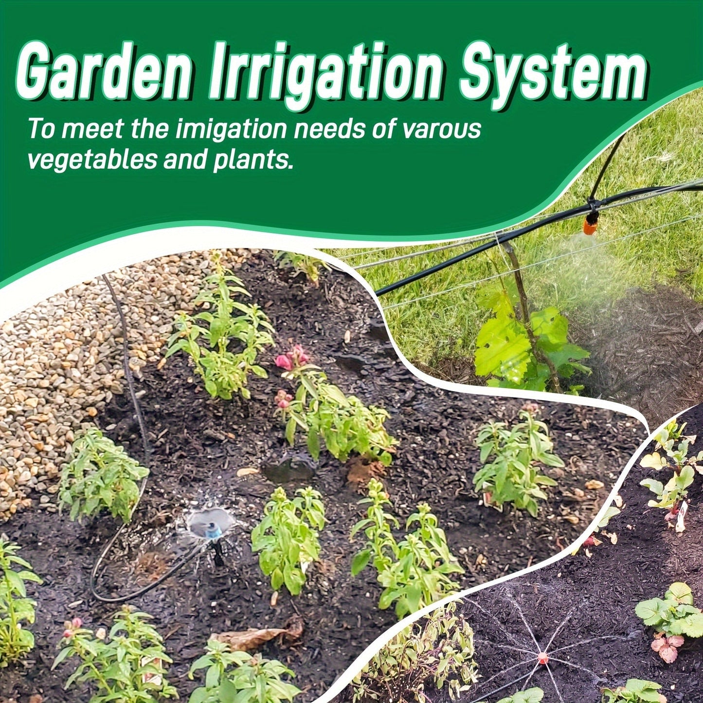 226FT Drip Irrigation Kit – Automatic Plant Watering System with Adjustable Nozzles for Garden & Greenhouse