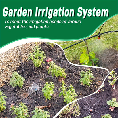 226FT Drip Irrigation Kit – Automatic Plant Watering System with Adjustable Nozzles for Garden & Greenhouse