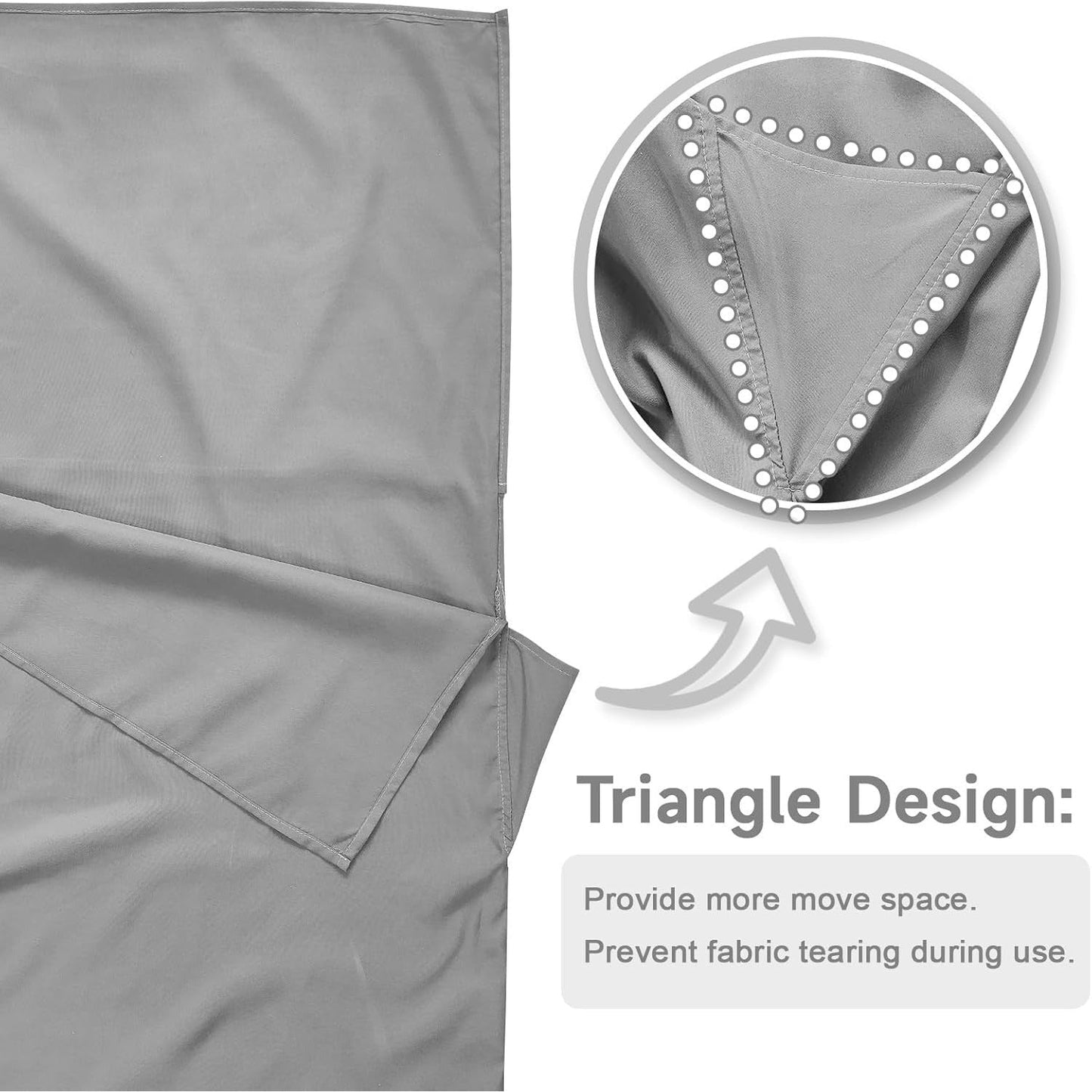 Sleeping Bag Liner for Adults – Two-Way Zipper Sleep Sack with Foot Exposure, Lightweight Portable Travel Sheet for Camping, Hiking