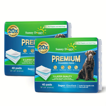 Disposable Dog Pee Pads for Puppy Training – Super Absorbent Leak-Proof Potty Pads with Odor Control, Housebreaking Training Pads for Dogs