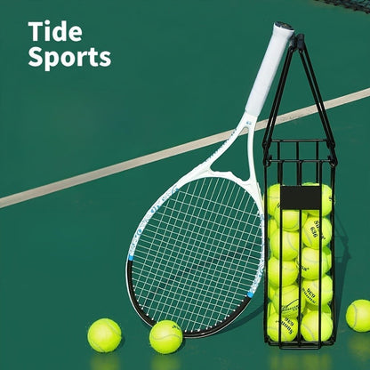 Tennis Ball Picker Up Tube – Stainless Steel Quick-Release Portable Ball Retriever for Tennis Pickleball Training