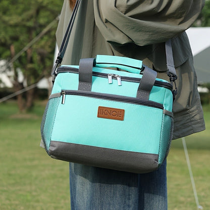 Structured Lunch Tote with Shoulder Strap in Black, Green, Big Flower or Daisy Pattern Options