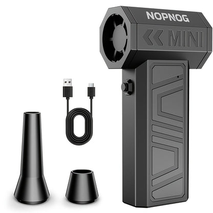 Mini Pistol-Grip Electric Air Duster with Six Nozzles and Optional Dust-Collection Bin Set