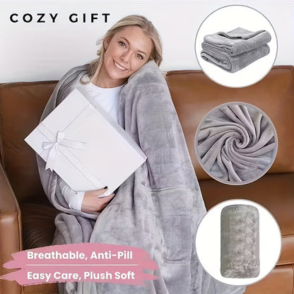 Portable Outdoor Blanket All-Season Soft Lightweight Throw for Work Break Camping Picnic Travel – 6 Colors Gift for Men & Women Christmas