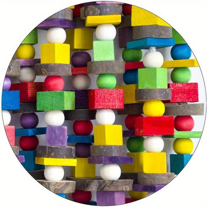 Bird Parrot Chewing Toy Large Natural Wooden Blocks Tearing Toy 15.7"x9.8" for Macaws Cockatoos African Grey Parrots