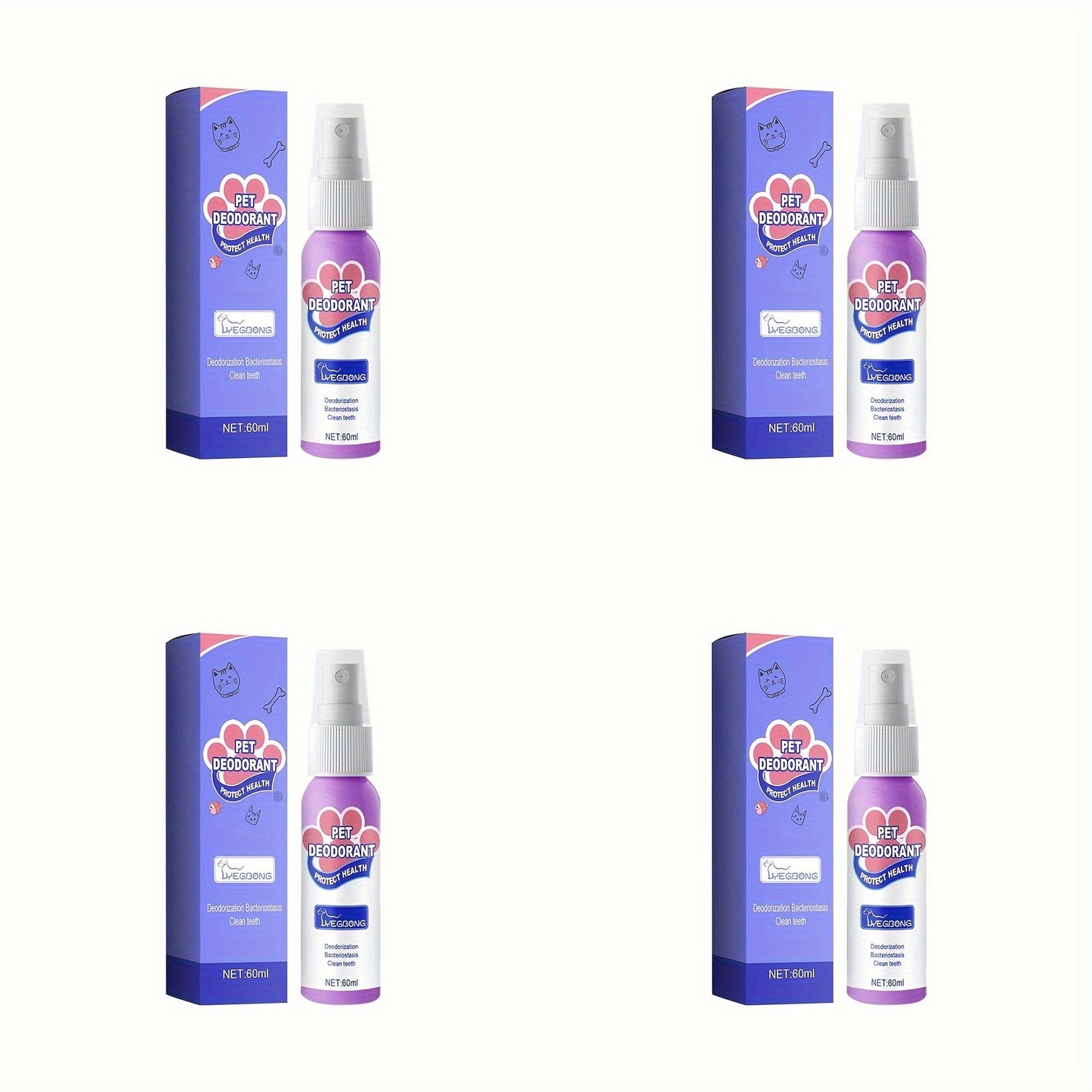 Pet Dental Spray for Dogs & Cats – Teeth Cleaning & Bad Breath Freshener, No-Brush Oral Care Spray for Plaque & Tartar Control