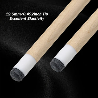 58-Inch Canadian Maple Pool Cue with 12.5mm Tip, Quick-Release Joint and Five Z-Series Graphics