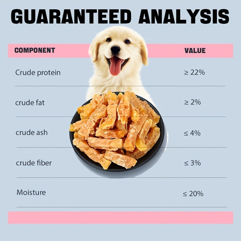 Sweet Potato Dog Treats – Chicken & Duck Wrapped Dried Sweet Potato, Natural High Protein Easy to Digest, Training Reward Snacks