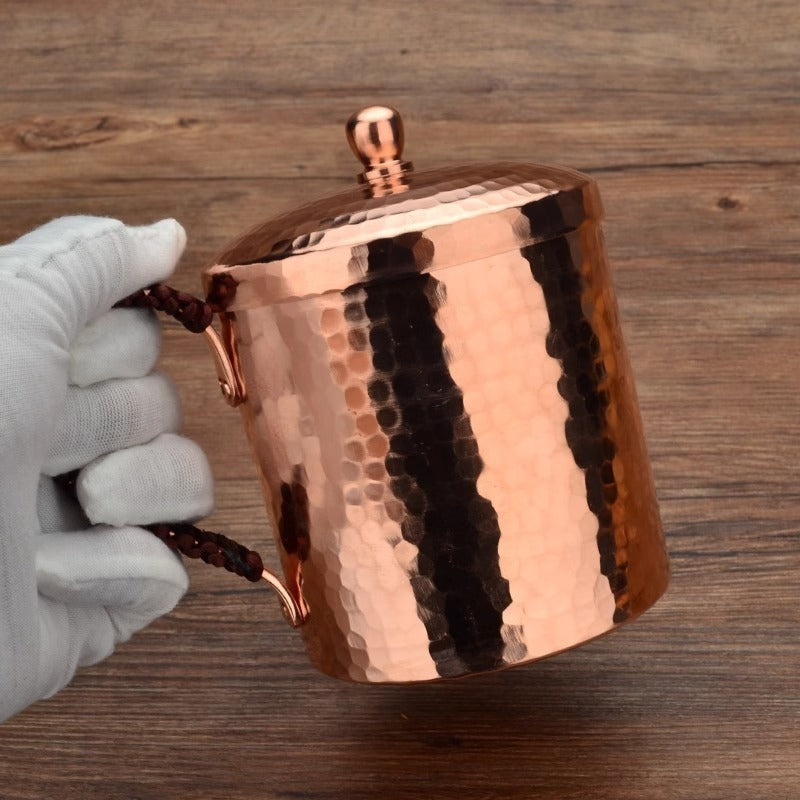 Moscow Mule Mug Hammered Copper 550ML – 100% Handcrafted Pure Solid Brass Cup with Rose Gold Finish | Heavy Gauge Traditional Cocktail Mug