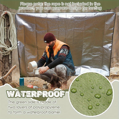 Heavy Duty Emergency Survival Blanket – Thermal Tarp 2-Pack