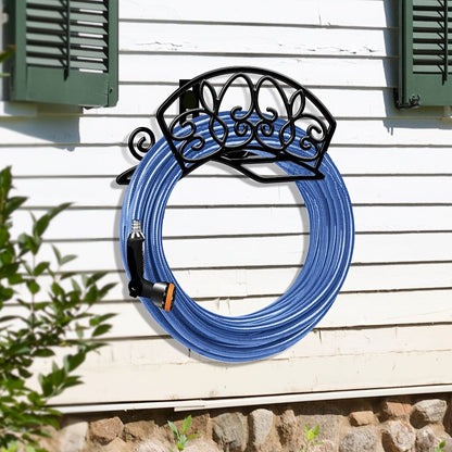 Wall-Mounted Water Pipe Bracket Decorative Bird Butterfly Garden Hose Holder 11x6in