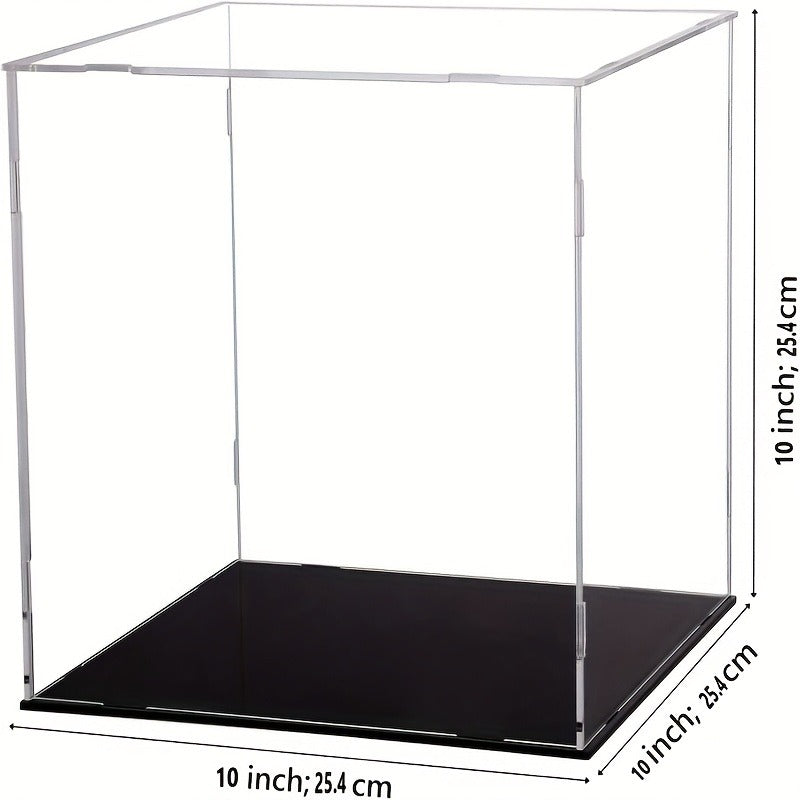 Acrylic Football Display Case Clear Crystal Box with Removable Football Stand Detachable Easy Assembly Memory Storage Display Box for Full