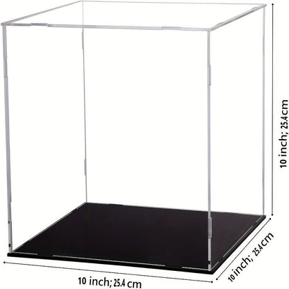 Acrylic Football Display Case Clear Crystal Box with Removable Football Stand Detachable Easy Assembly Memory Storage Display Box for Full
