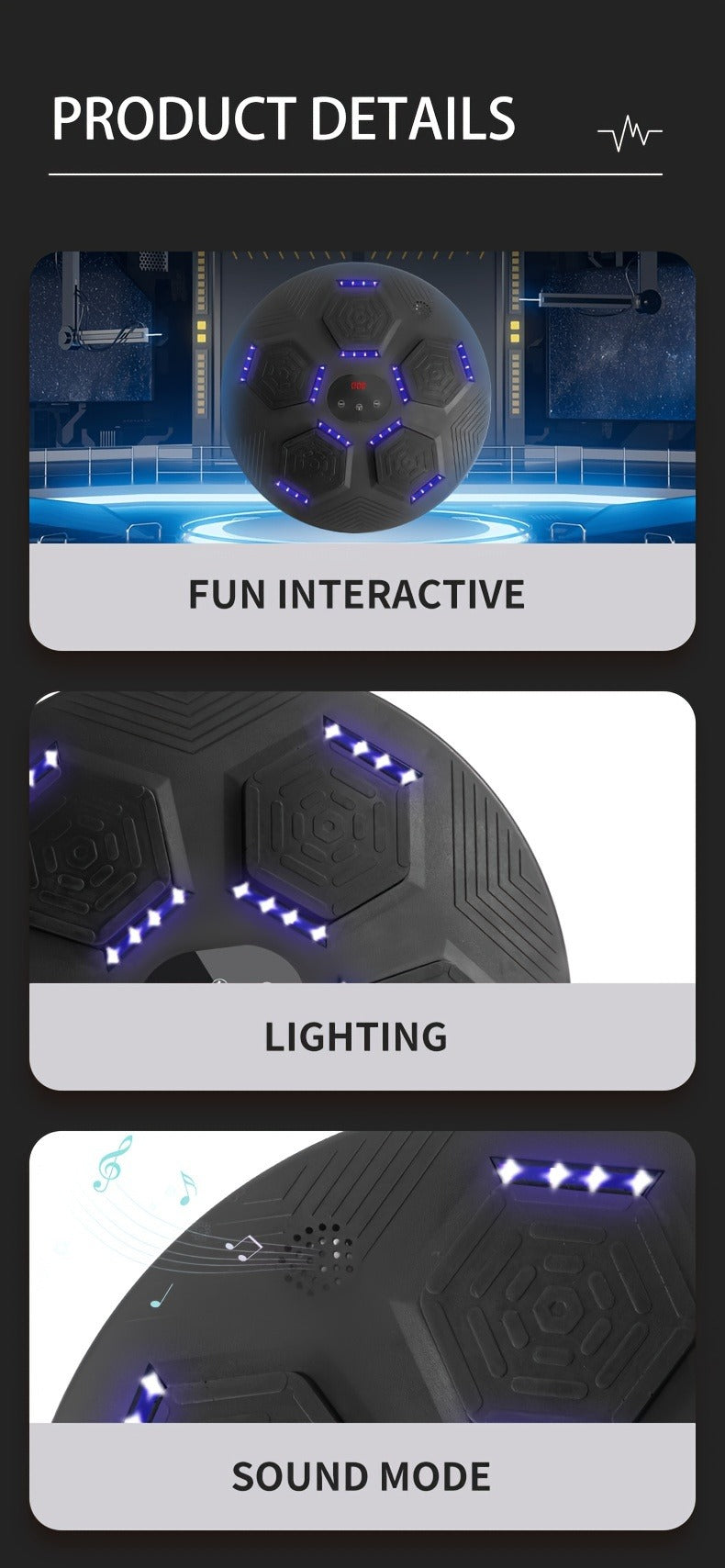 40 cm Round Wall-Mounted Boxing Target with Ordinary, Upgrade and Premium Checkout Options