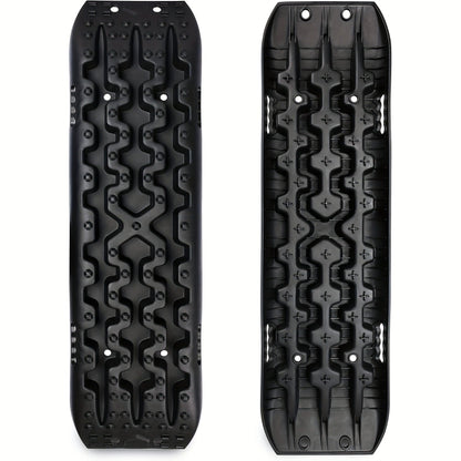 Off-Road Traction Boards Recovery Tracks 2-Pack – 10-Ton Capacity, 40”×11.8” PP Traction Mats for Sand, Mud & Snow