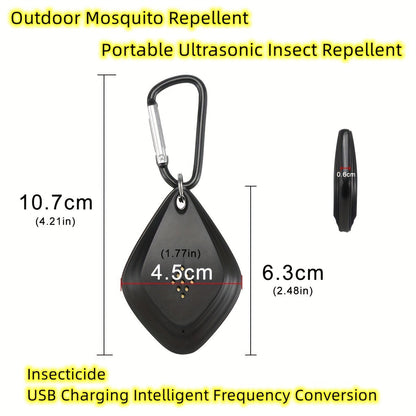 Ultrasonic Pest Repeller USB Mini, Sonic Insect for Mosquitoes, Fleas & Ticks, Portable Variable Frequency Device for Home