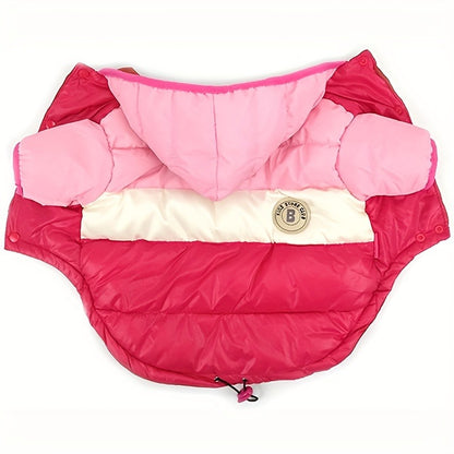 Dog Winter Coat Puffer Jacket Windproof Warm Padded Snow Vest for Small Breeds, Lightweight Outdoor Dog Clothes for Chihuahua Poodle