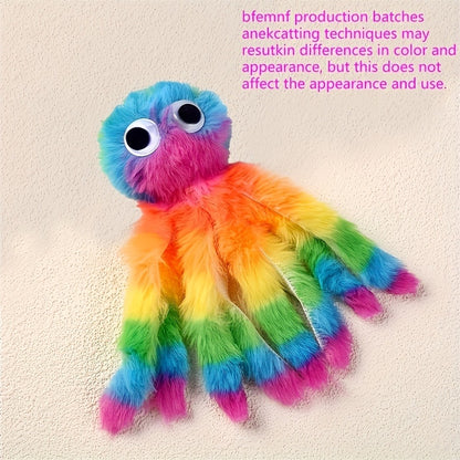 Cat Kick Toy Octopus 5-Pack – Cute Stuffed Chew & Kick Plush Toy for Indoor Cats, Teaser Wand Replacement Heads