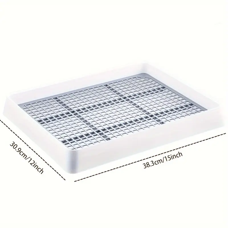 Rabbit Litter Box Large Corner Pet Toilet with Odor Control | Sturdy Easy-Clean Plastic Urine Tray for Rabbits Guinea Pigs & Small Animals |