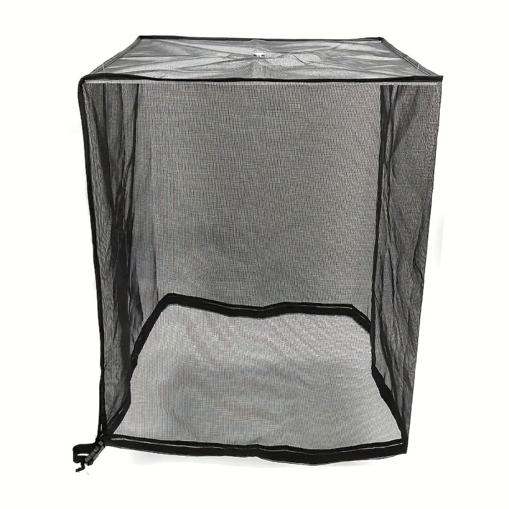 Outdoor AC Unit Cover Heavy Duty Waterproof Central Air Conditioner Cover with Mesh Vent Adjustable Straps UV Rain Snow Debris Bug Leaf