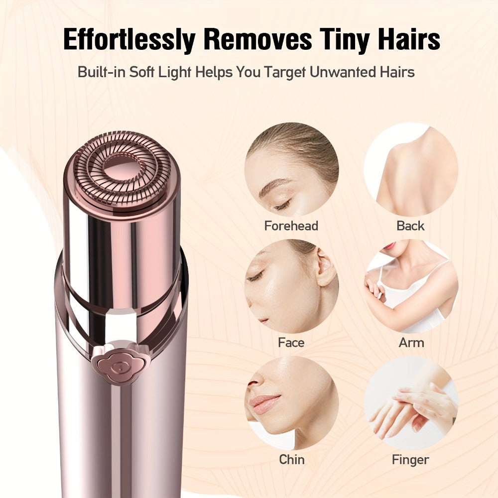 Electric Shaver for Women USB Rechargeable Epilator Hair Remover Face Bikini Legs Arms, for Everyday Face, Beard and Body Grooming