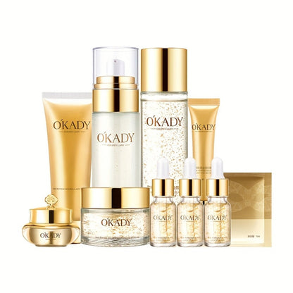 Astragalus Skincare Set 10pcs Anti Wrinkle Moisturizing Firming Facial Mask Day Night Care Hypoallergenic Gift Set for Women All Skin Types