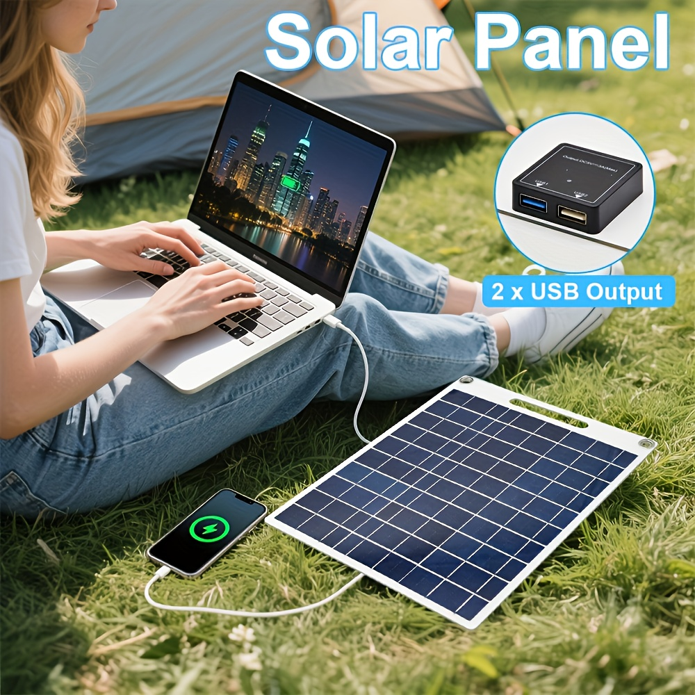 [Portable Solar Panel] Portable Solar Panel Solar Panel Winter Outdoor Solar Charger for Garden, Pathway and Patio Lighting