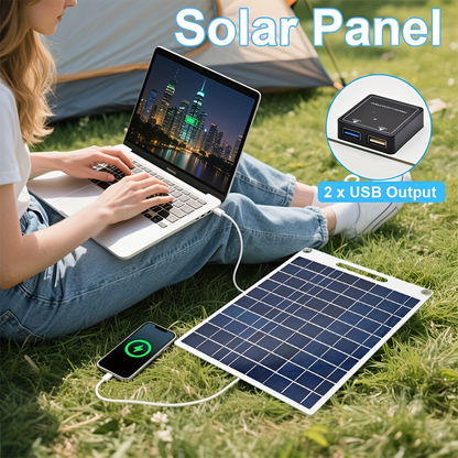 [Portable Solar Panel] Portable Solar Panel Solar Panel Winter Outdoor Solar Charger for Garden, Pathway and Patio Lighting