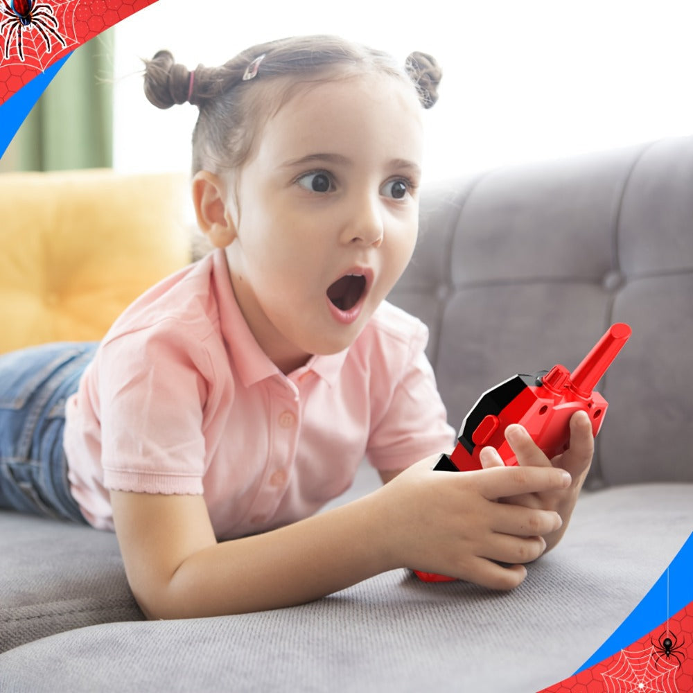 Spider Walkie Talkies for Kids, Long Range Outdoor Toy for Boys & Girls Ages 3-8, Camping Hiking Adventure Gift