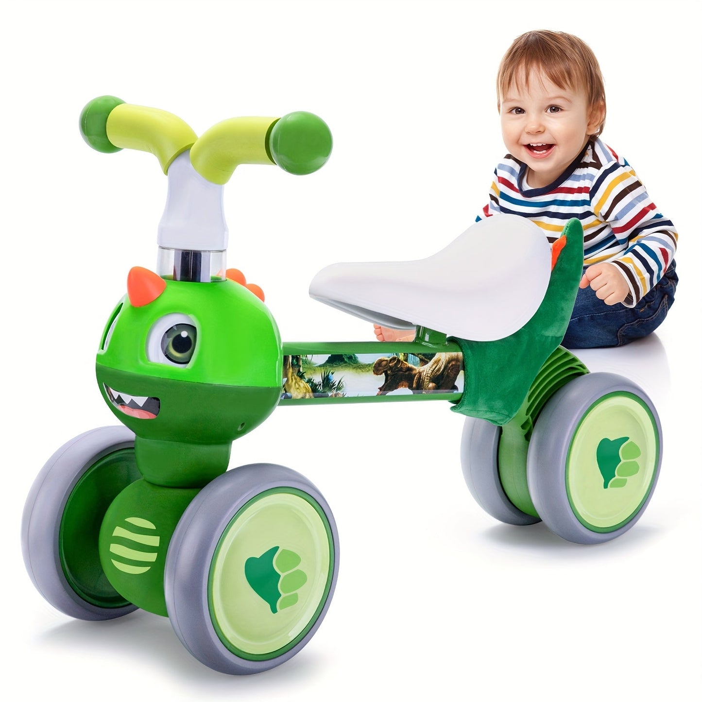 Baby Balance Bike 4 Wheels for Toddlers Ages 10+ Months Animal Design with the Listed Color, Size or Set Options for Everyday Use