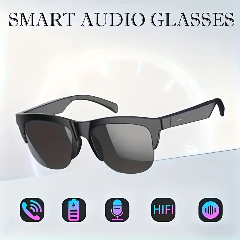 Smart Audio Glasses Wireless Bluetooth Open-Ear Speakers Built-In Mic Hands-Free Calls Music for an Everyday Personal Care Routine