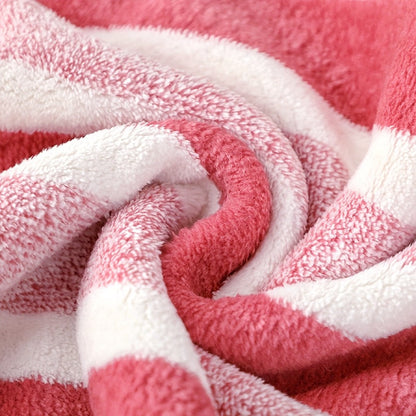 Bath Towels Set 1 or 4 Pack Microfiber Two-Color Striped Towels 27 x 55 Inch in Gray, Red and Green