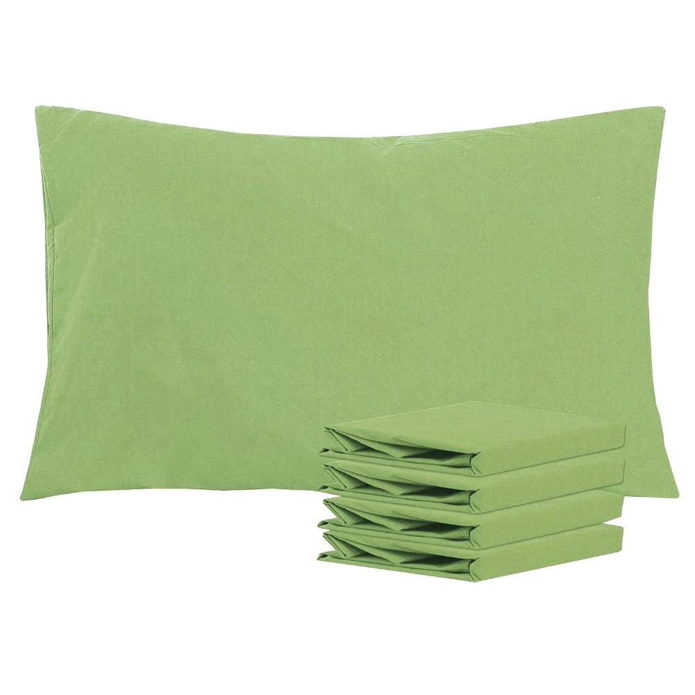 Pillowcases 4 Pack Queen 20x30 – Brushed Microfiber Soft Wrinkle-Free Fade-Resistant Envelope Closure Solid Color 32 Colors