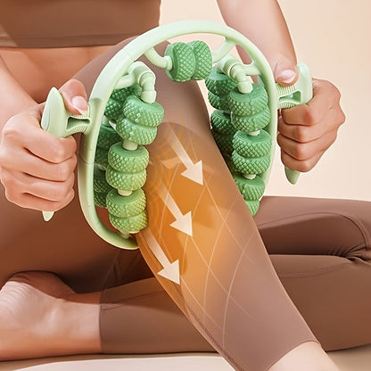 Roller Massage Ring – 26-Roller Deep Tissue Leg Massager for Calves, Thighs, Arms & Back | Detachable Handle, 2 Intensity Levels