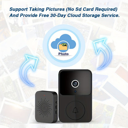 Video Doorbell 960p Wireless Camera with Voice Changer, Night Vision, Two-Way Audio and Single or Two-Pack Options
