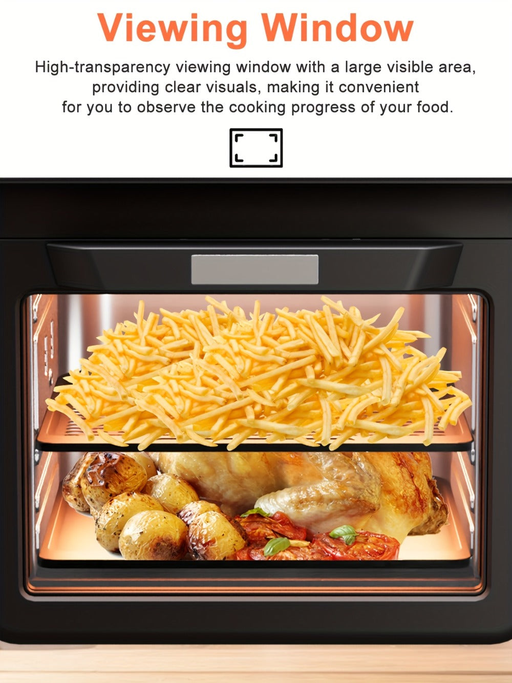 Air Fryer Toaster Oven Combo Extra Large, 12-Quart Countertop Convection Oven with Digital Touchscreen