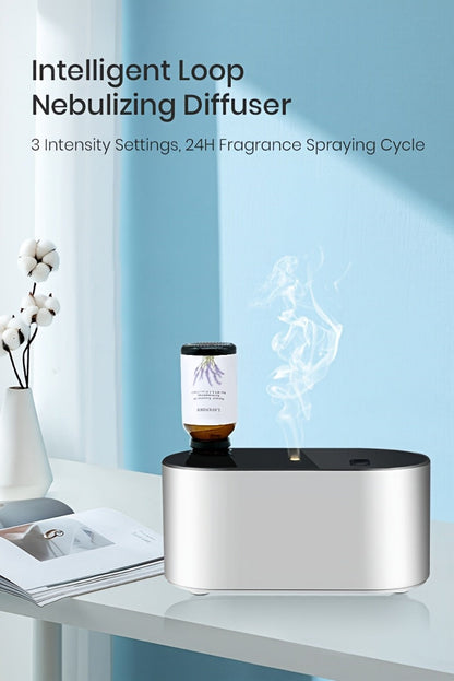 Essential Oil Diffuser Waterless Aroma Diffuser, USB Mini Humidifier, 3 Misting Modes, Color LED Lights