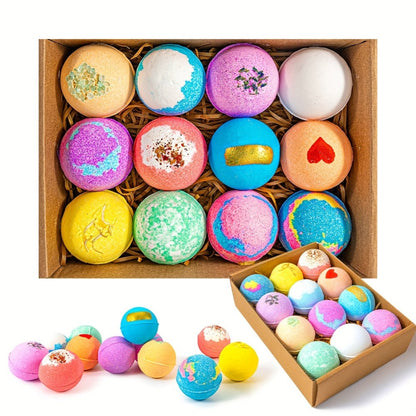 Ocean Bath Bombs Gift Set 20pcs Sea Themed Fizzy Bath Salt Balls Fun Treasure Shapes Colorful, for Bath Time, Home Spa and Personal Care