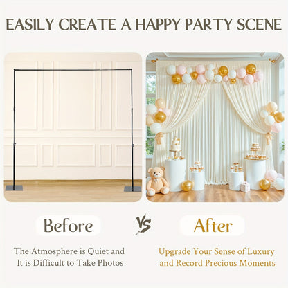 4-Pack 5x10ft Elegant Spandex Photography Backdrop | Wear-Resistant, Wrinkle-Free, Soft & Opaque Party Decoration Banners for Weddings