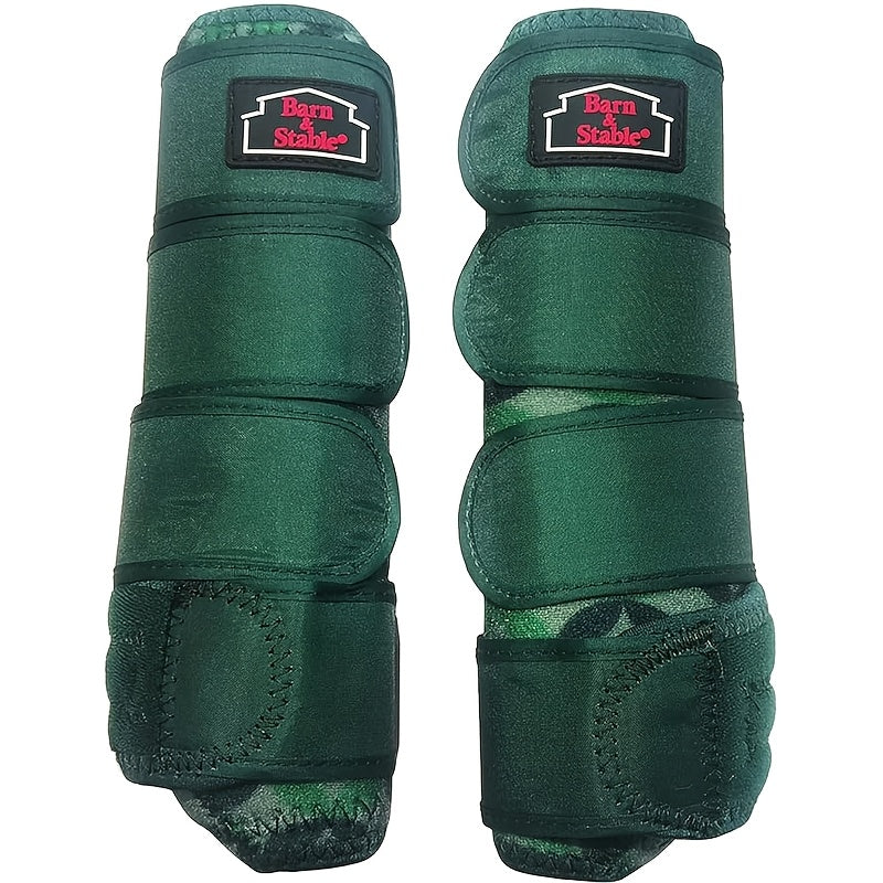 Horse Leg Wraps & Sports Boots – Ultra-Breathable Impact-Resistant Protective Boots for Front & Rear Legs, Endurance Training, 5 Patterns