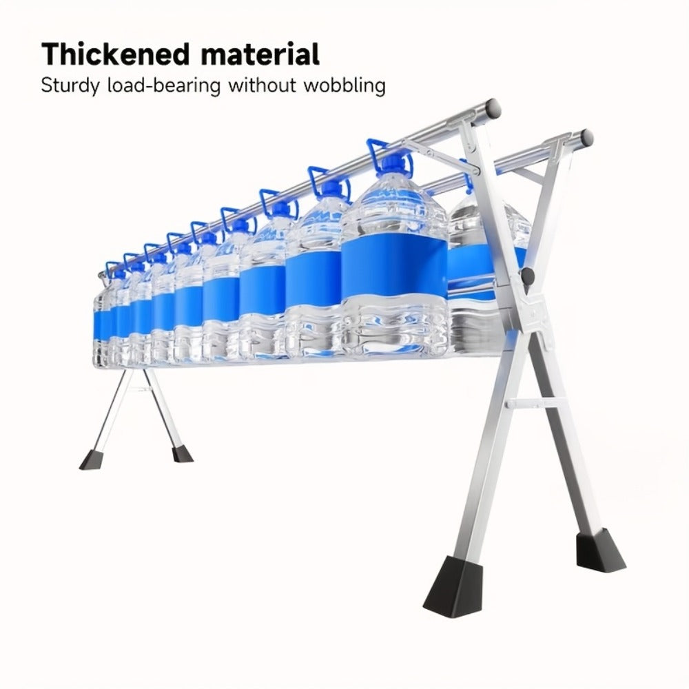 Clothes Drying Rack Collapsible Freestanding, Heavy Duty Stainless Steel Laundry Drying Rack Indoor Outdoor