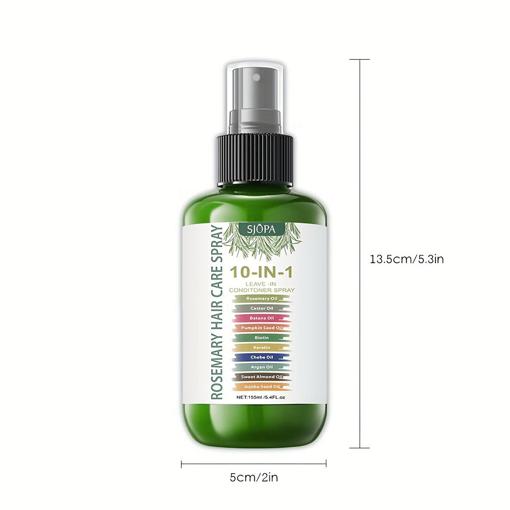 10-in-1 Molecular Leave-In Hair Mask with Argan Oil, Keratin & Coconut Oil for Bath Time, Home Spa and Personal Care
