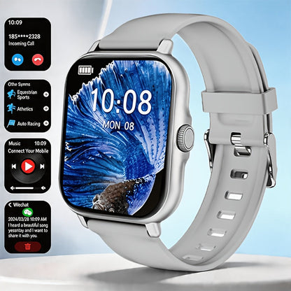 Smartwatch Smart Bracelet 1.83" Full Touch – Wireless Calling, Message Notifications, Fitness & Multi-Sport Tracker, Heart Rate