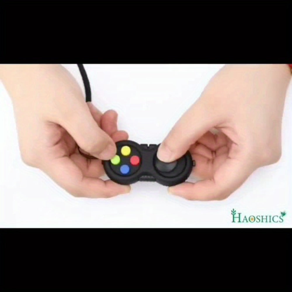 Handheld Fidget Controller Toy with Buttons, Roller, Switch and Seven-Color Checkout Assortment
