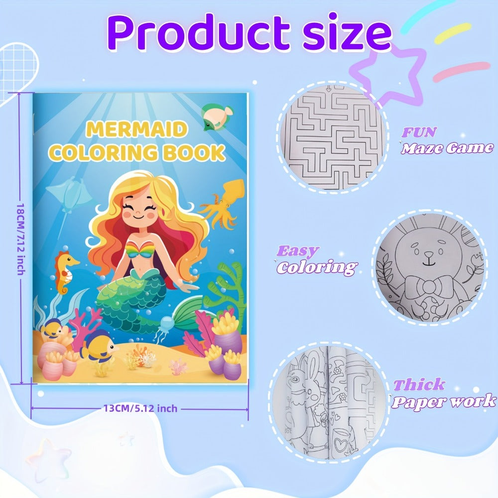 Bulk Coloring Books for Kids 26 Pack – Dinosaur Mermaid Animal Themes Party Favors Goodie Bag Stuffers for Birthday Classroom Halloween