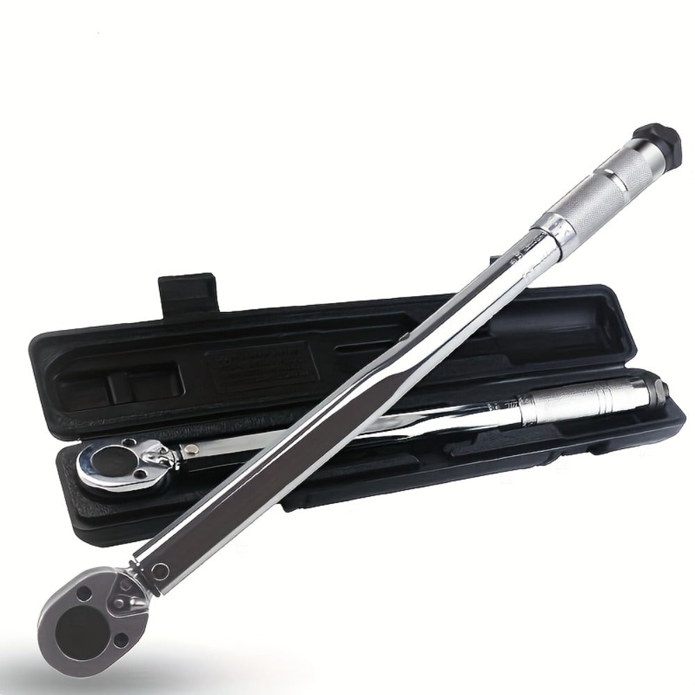 Torque Wrench Adjustable Drive 3/8" & 1/2" – Preset Click Torque Wrench for Automotive, Bike & Bicycle Maintenance