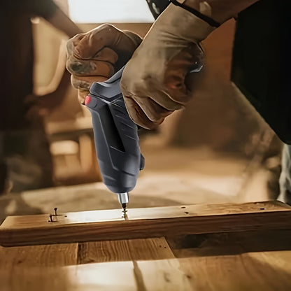 Cordless Electric Screwdriver Mini Drill, Rechargeable Lithium Battery, Compact Design for DIY & Tight Spaces