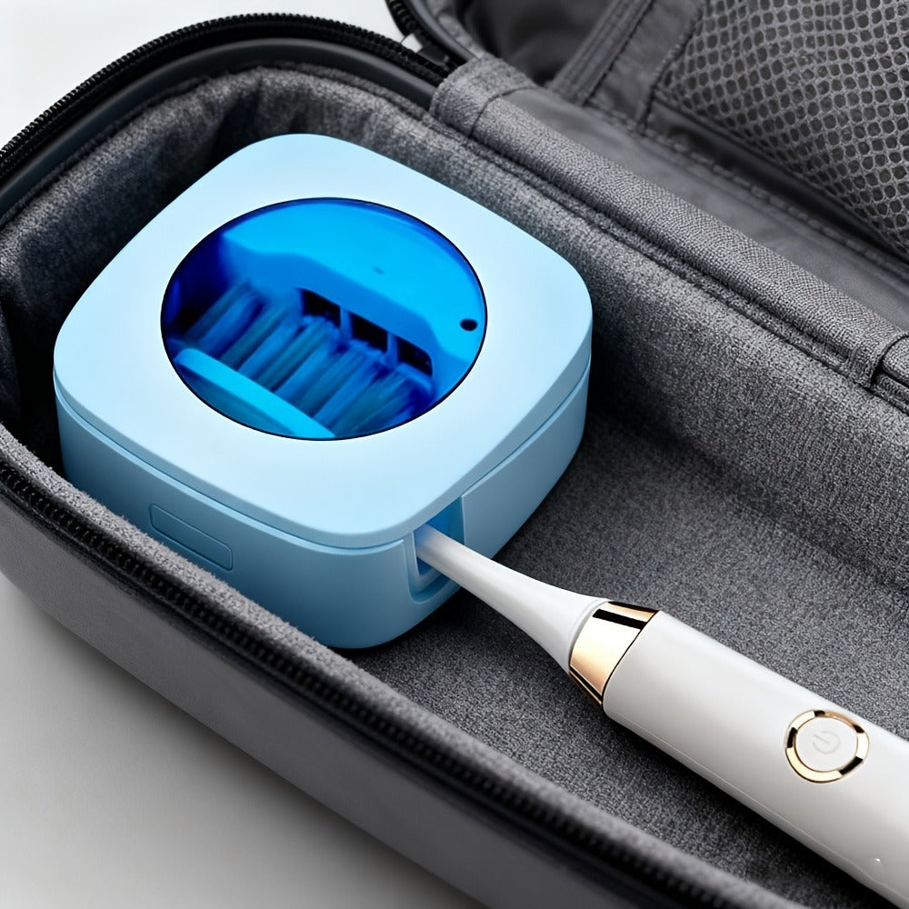 Toothbrush Case USB Rechargeable, 200mAh Battery Compact Portable Toothbrush Cover for Travel